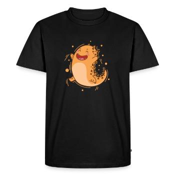 little dinosaur rejoices dinosaur reptile - Men's Premium Organic T-Shirt - black - Front - Nico (187cm)