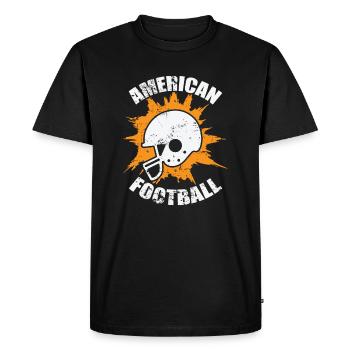 Football américain America Sport Touchdown - T-shirt Premium bio Homme - noir - Devant - Nico (187cm)