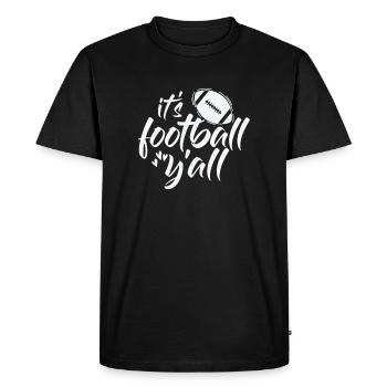 C’est Football Y’all America Sport Touchdown - T-shirt Premium bio Homme - noir - Devant - Nico (187cm)