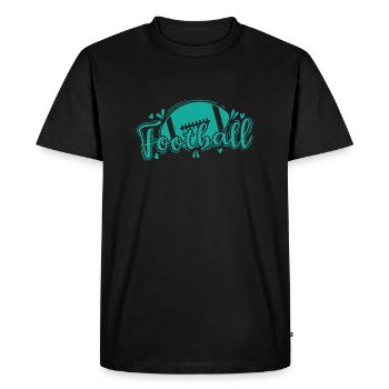 Football America Sport Touchdown États-Unis - T-shirt Premium bio Homme - noir - Devant - Nico (187cm)