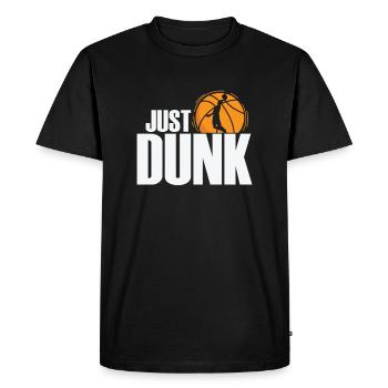 Juste Dunk Basketball America USA Fans - T-shirt Premium bio Homme - noir - Devant - Nico (187cm)