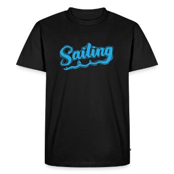 Voilier Voilier Sport Sports nautiques - T-shirt Premium bio Homme - noir - Devant - Nico (187cm)