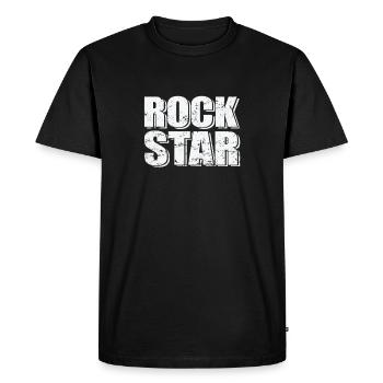 Rock Star Music Style Genre Guitare Rock Band - T-shirt Premium bio Homme - noir - Devant - Nico (187cm)