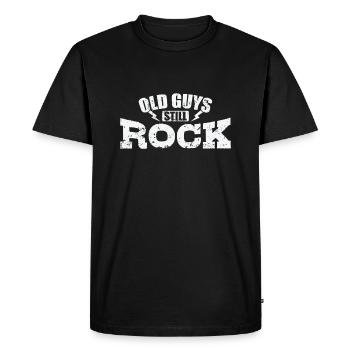 Old Guys Still, Rock, Style musical, Genre : Guitare - T-shirt Premium bio Homme - noir - Devant - Nico (187cm)