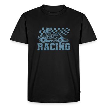 Racing Go Kart Racing Hobby Race Track - T-shirt Premium bio Homme - noir - Devant - Nico (187cm)