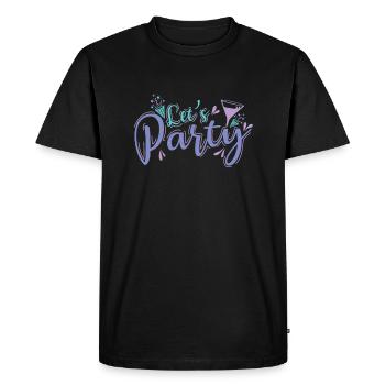 Let's Party Celebrations Dance Music Friends - T-shirt Premium bio Homme - noir - Devant - Nico (187cm)