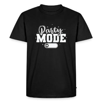 Party Mode On Party Dance Music Friends - Men's Premium Organic T-Shirt - black - Front - Nico (187cm)