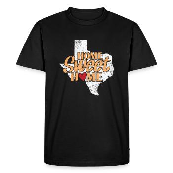 Home Sweet Home Texas State of the USA - Men's Premium Organic T-Shirt - black - Front - Nico (187cm)