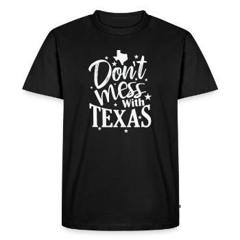 Don't mess with Texas State of the USA - Men's Premium Organic T-Shirt - black - Front - Nico (187cm)