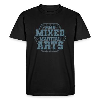 MMA Arts Martiaux Mixtes Sport Cage - T-shirt Premium bio Homme - noir - Devant - Nico (187cm)
