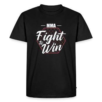 MMA se battre pour gagner les arts martiaux mixtes - T-shirt Premium bio Homme - noir - Devant - Nico (187cm)