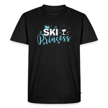 Ski Princess Sport Ice Sports Winter Sports Girls - Men's Premium Organic T-Shirt - black - Front - Nico (187cm)