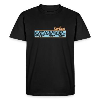 Modèles de surf Surf Sports nautiques - T-shirt Premium bio Homme - noir - Devant - Nico (187cm)