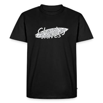 Chasing Waves Surfing Sports - T-shirt Premium bio Homme - noir - Devant - Nico (187cm)