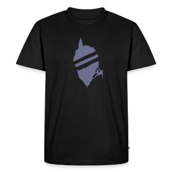 Bouldering Mountains Hobby Climbing Power - Men's Premium Organic T-Shirt - black - Front - Nico (187cm)