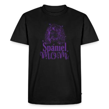 Spaniel Mom Dog Cocker Spaniel Pet - Men's Premium Organic T-Shirt - black - Front - Nico (187cm)