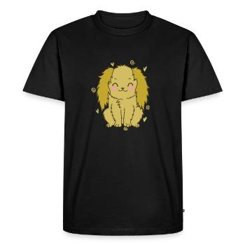 Cocker spaniel with beautiful ears pet - Men's Premium Organic T-Shirt - black - Front - Nico (187cm)