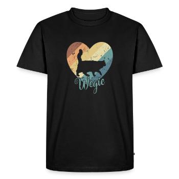 Wegie Cat Norwegian Forest Cat Pet - T-shirt Premium bio Homme - noir - Devant - Nico (187cm)