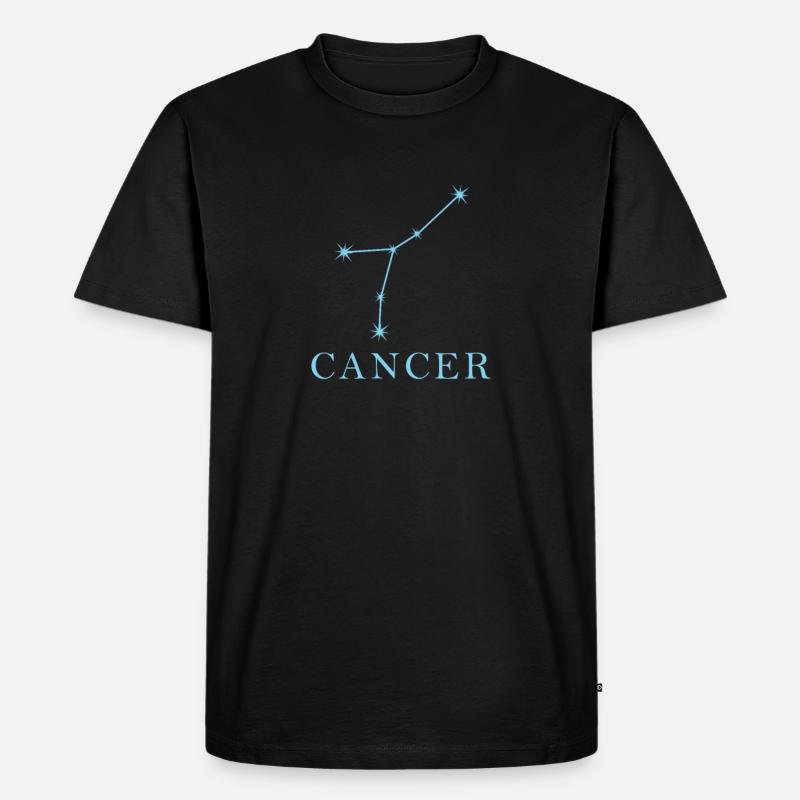 Sternkonstellation Sternzeichen Krebs - Männer Premium Bio T-Shirt - Schwarz