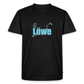 Signe du zodiaque Lion Constellation du Lion - T-shirt Premium bio Homme - noir - Devant - Nico (187cm)