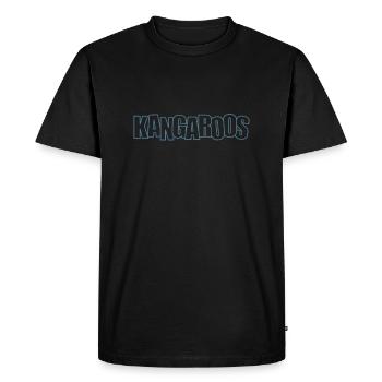 Kangaroos Australia Marsupial Outback - Men's Premium Organic T-Shirt - black - Front - Nico (187cm)