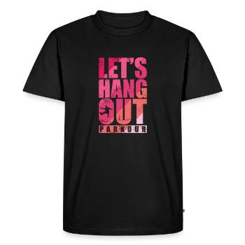 Let's Hang out Parkour Sport Fitness - Men's Premium Organic T-Shirt - black - Front - Nico (187cm)