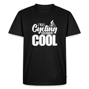 Je faisais du vélo avant que ce soit cool Cyclisme - T-shirt Premium bio Homme - noir - Devant - Nico (187cm)