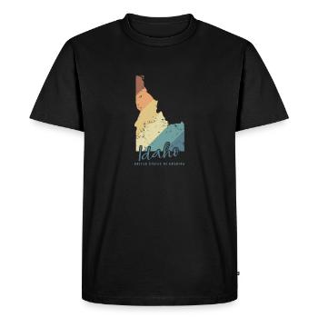 Idaho États-Unis d’Amérique États-Unis - T-shirt Premium bio Homme - noir - Devant - Nico (187cm)