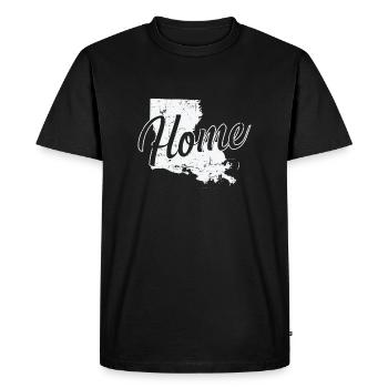 Louisiane Accueil États-Unis Amérique - T-shirt Premium bio Homme - noir - Devant - Nico (187cm)