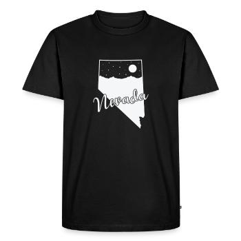 Nevada États-Unis Amérique État - T-shirt Premium bio Homme - noir - Devant - Nico (187cm)