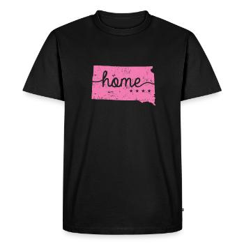 Dakota du Sud Accueil États-Unis Amérique - T-shirt Premium bio Homme - noir - Devant - Nico (187cm)