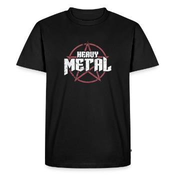 Heavy Metal Music Band Genre Bass - Men's Premium Organic T-Shirt - black - Front - Nico (187cm)