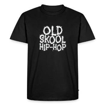Old Skool Hip Hop Music Genre Rap - T-shirt Premium bio Homme - noir - Devant - Nico (187cm)
