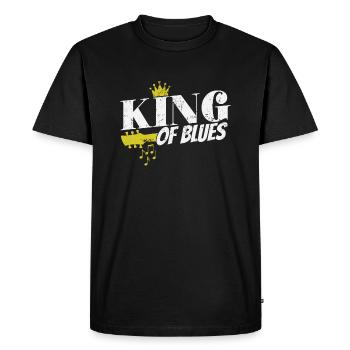 Roi du Blues Chanteur de trompette - T-shirt Premium bio Homme - noir - Devant - Nico (187cm)