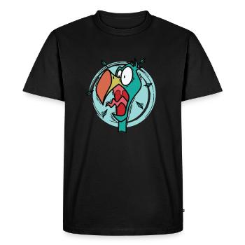 oiseau dodo fou de l’île Maurice - T-shirt Premium bio Homme - noir - Devant - Nico (187cm)