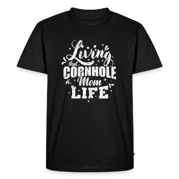 Vivre ce passe-temps de jeu de vie de maman de maïs - T-shirt Premium bio Homme - noir - Devant - Nico (187cm)