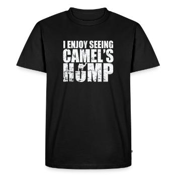 I enjoy seeing Camel's Hump Dromedary - Men's Premium Organic T-Shirt - black - Front - Nico (187cm)