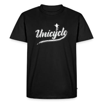 Unicycle Balance Sport Hobby - Men's Premium Organic T-Shirt - black - Front - Nico (187cm)