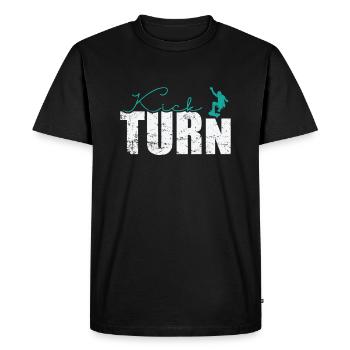 Kickturn Skateboard - T-shirt Premium bio Homme - noir - Devant - Nico (187cm)