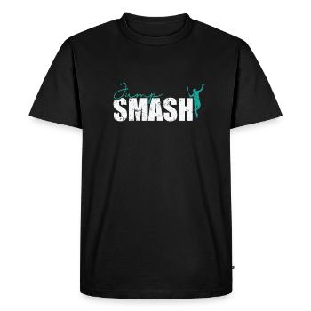 Jump Smash Badminton - T-shirt Premium bio Homme - noir - Devant - Nico (187cm)