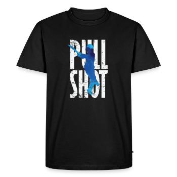 Cricket Pull Shot Sports Moment - Men's Premium Organic T-Shirt - black - Front - Nico (187cm)