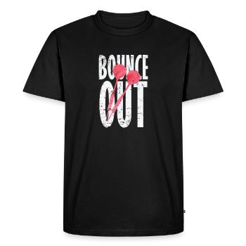 Bounce Out Darts - Men's Premium Organic T-Shirt - black - Front - Nico (187cm)
