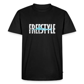 Nage libre - T-shirt Premium bio Homme - noir - Devant - Nico (187cm)