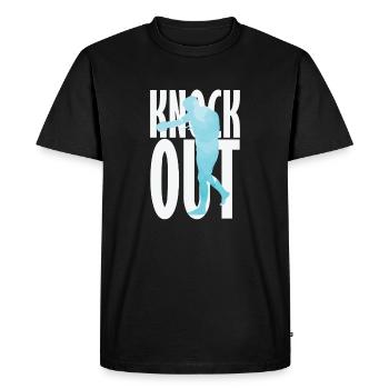Knock Out Boxing - T-shirt Premium bio Homme - noir - Devant - Nico (187cm)