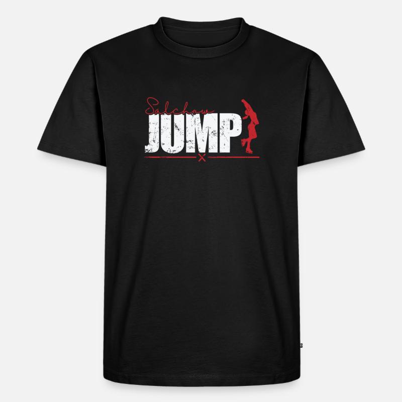 Salchow Jump Eiskunstlauf - Männer Premium Bio T-Shirt - Schwarz