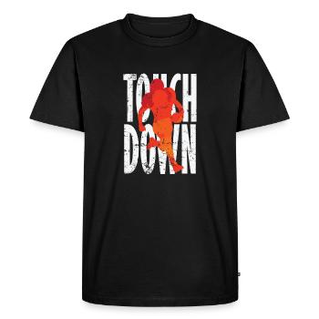 Touchdown Football américain - T-shirt Premium bio Homme - noir - Devant - Nico (187cm)