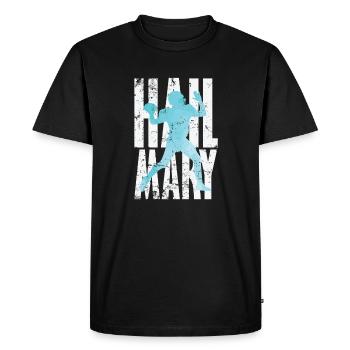 Hail Mary Football - Men's Premium Organic T-Shirt - black - Front - Nico (187cm)