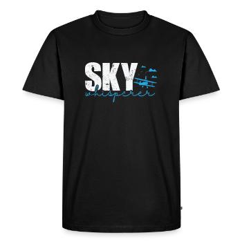 Sky Whisperer Wing Walker Hobby - Men's Premium Organic T-Shirt - black - Front - Nico (187cm)