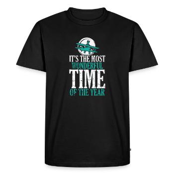 The most wonderful Time of the Year Wing Walker - Men's Premium Organic T-Shirt - black - Front - Nico (187cm)