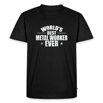 La meilleure profession de métallurgiste au monde - T-shirt Premium bio Homme - noir - Devant - Nico (187cm)
